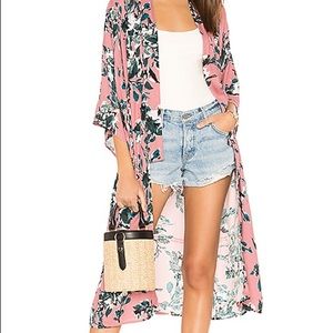 Splendid Painted Floral Kimono